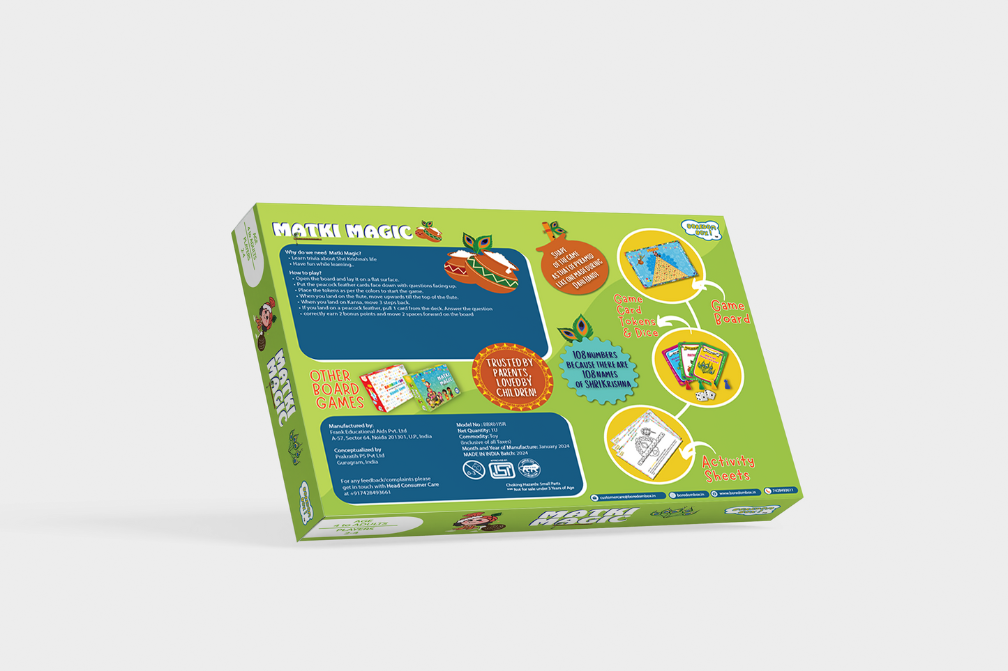 MATKI MAGIC BOARD GAME AND ACTIVITY BOX